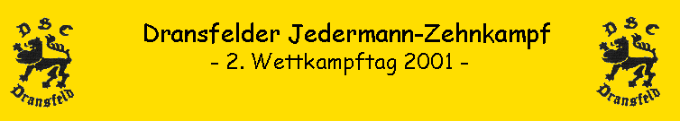 - 2. Wettkampftag 2001 -